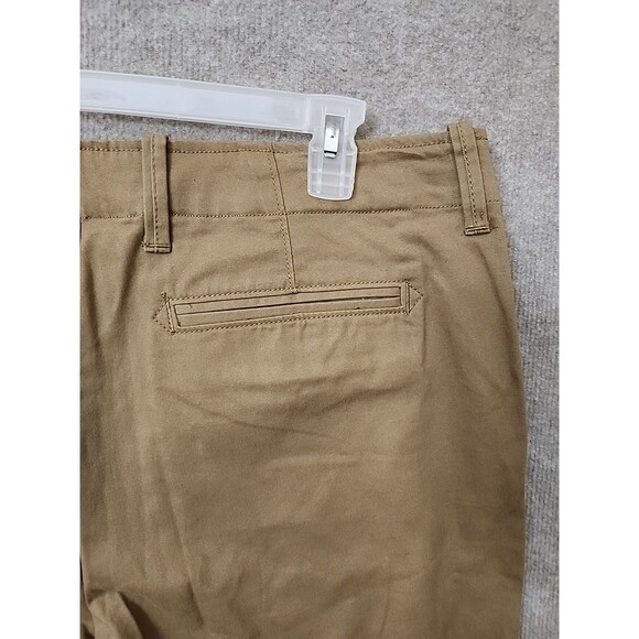 Old Navy Straight Broken-In Khaki Pants Mens 36x36 Brown 100% Cotton NEW - Picture 6 of 10